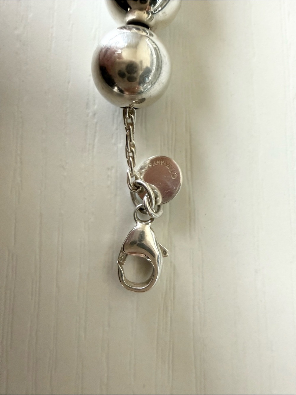 Tiffany & Co. Sterling Silver Bead Bracelet | Classic Ball Bracelet - Picture 6 of 6